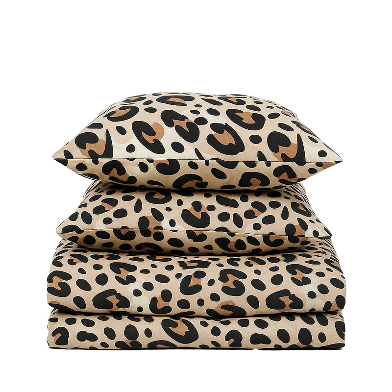 Pościel w panterkę cętki Lampart 160x200 3 el.