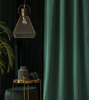 Zasłona AURA 140x280 butelkowa zielona na taśmie