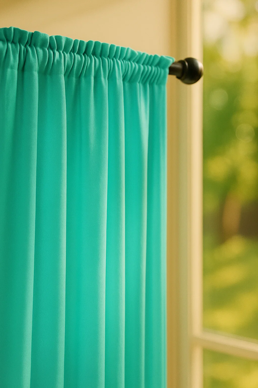 Zasłona miętowa na taśmie 140x250