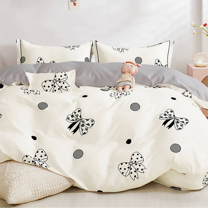 Pościel bawełniana 160x200 3 el. Ribbon M1536