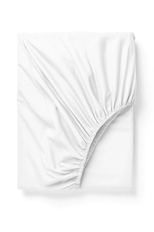 Prześcieradło z gumką białe 160x200